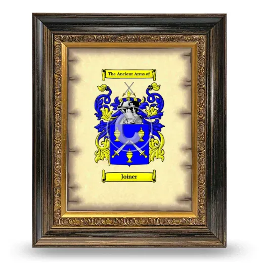 Joiner Coat of Arms Framed - Heirloom