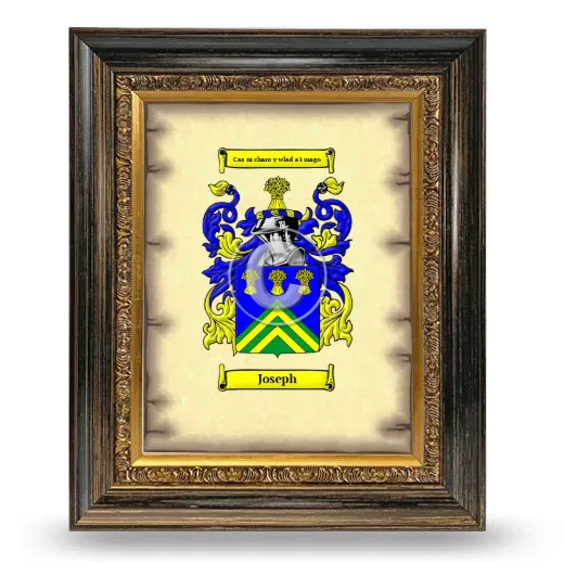 Joseph Coat of Arms Framed - Heirloom