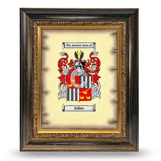 Julius Coat of Arms Framed - Heirloom