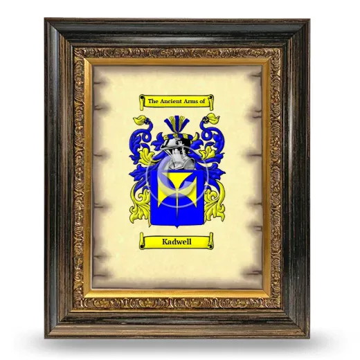 Kadwell Coat of Arms Framed - Heirloom