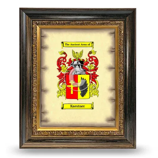 Kaestner Coat of Arms Framed - Heirloom
