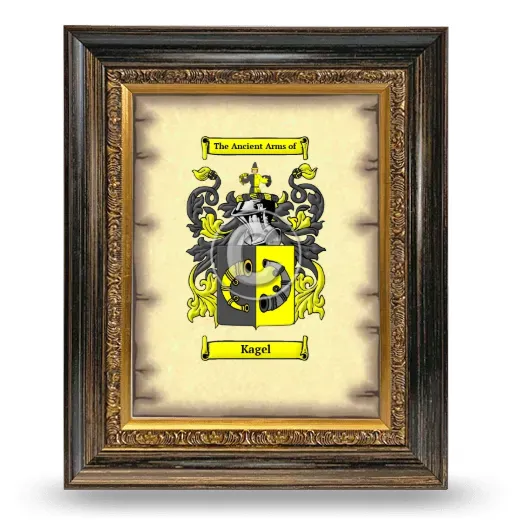 Kagel Coat of Arms Framed - Heirloom