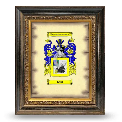 Kahl Coat of Arms Framed - Heirloom