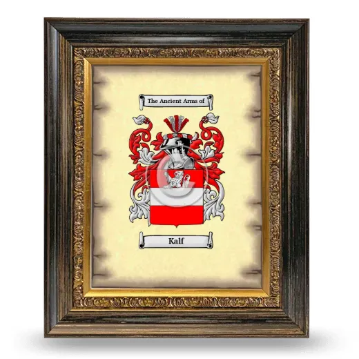 Kalf Coat of Arms Framed - Heirloom