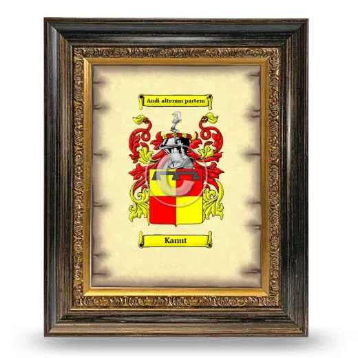 Kanut Coat of Arms Framed - Heirloom