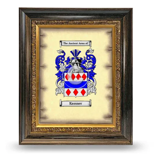Kassner Coat of Arms Framed - Heirloom
