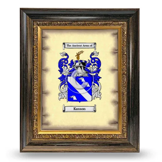 Kasson Coat of Arms Framed - Heirloom
