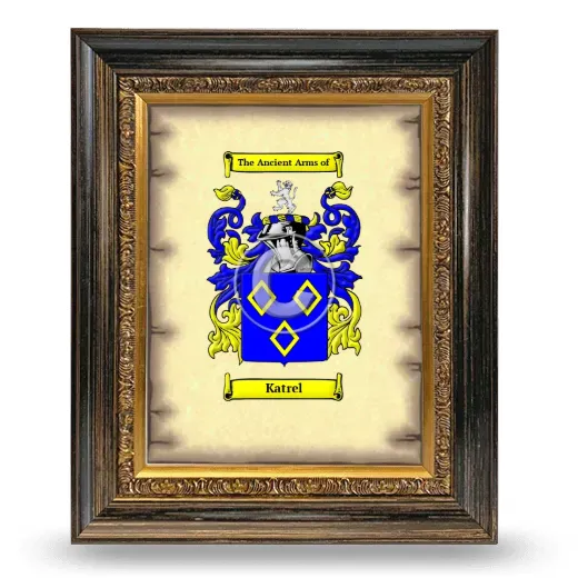 Katrel Coat of Arms Framed - Heirloom