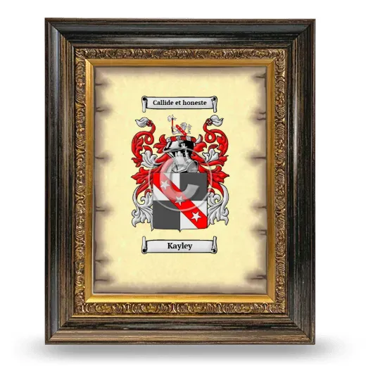 Kayley Coat of Arms Framed - Heirloom
