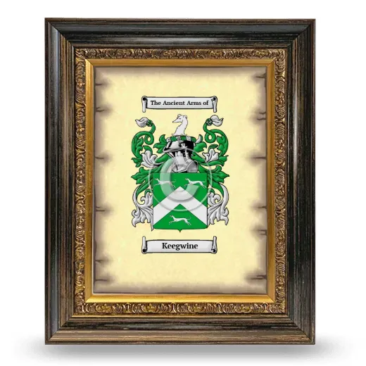 Keegwine Coat of Arms Framed - Heirloom