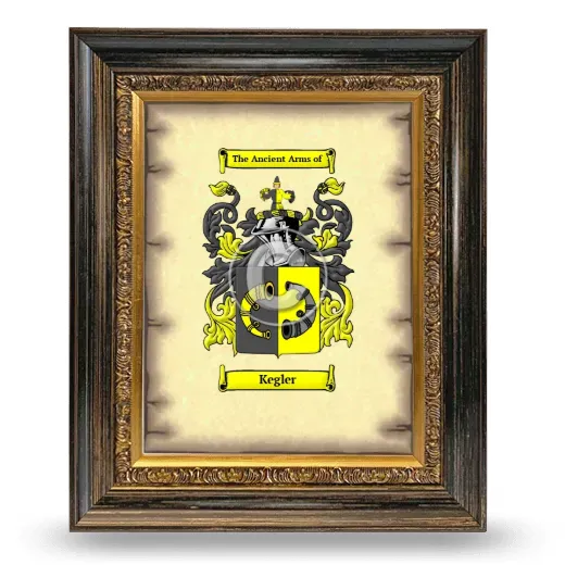 Kegler Coat of Arms Framed - Heirloom