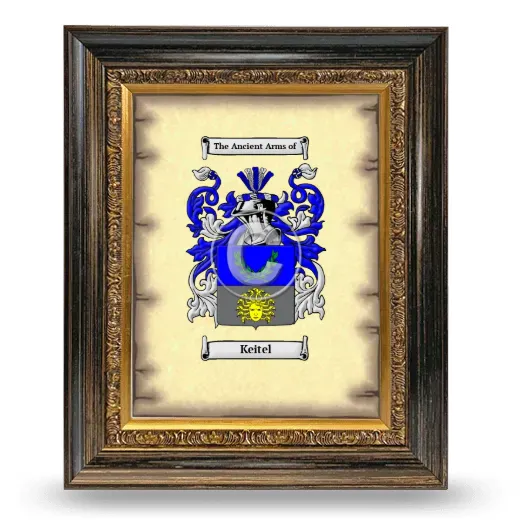 Keitel Coat of Arms Framed - Heirloom