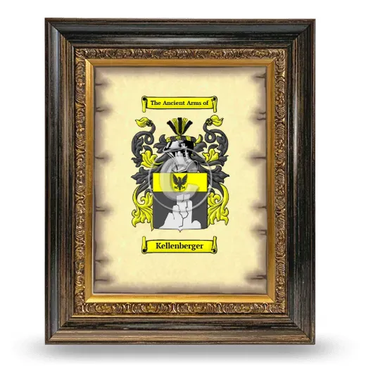 Kellenberger Coat of Arms Framed - Heirloom