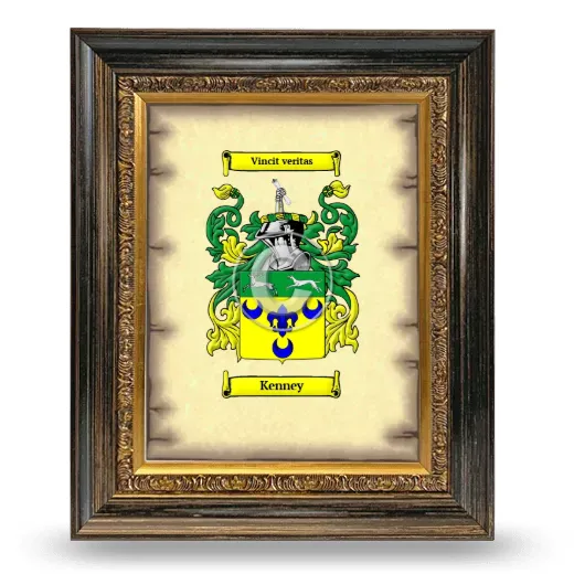 Kenney Coat of Arms Framed - Heirloom