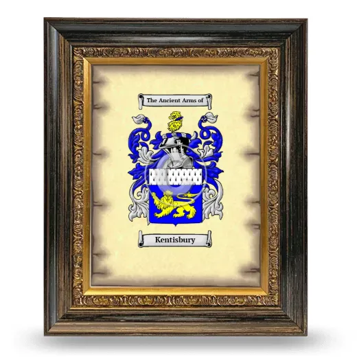 Kentisbury Coat of Arms Framed - Heirloom