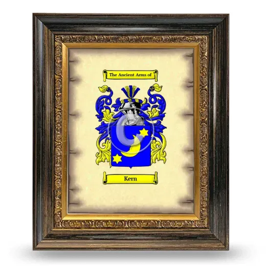 Kern Coat of Arms Framed - Heirloom