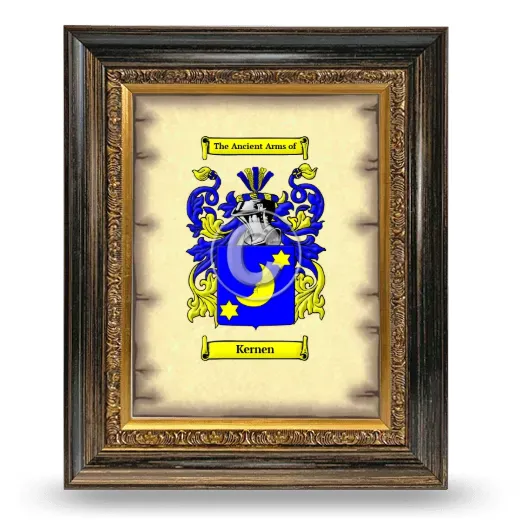 Kernen Coat of Arms Framed - Heirloom