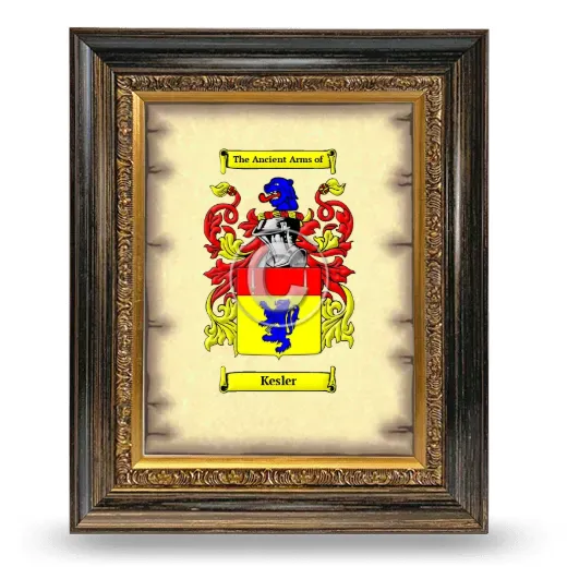 Kesler Coat of Arms Framed - Heirloom