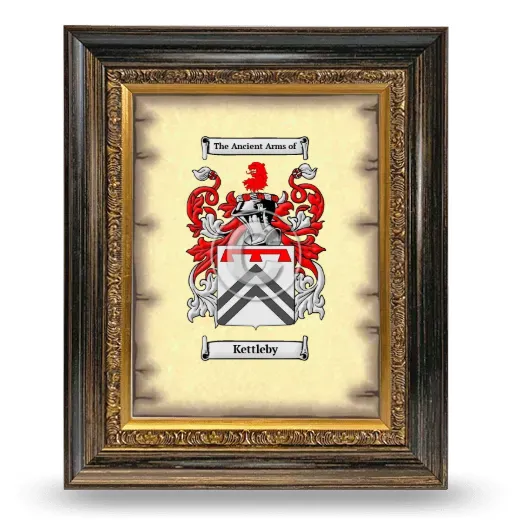 Kettleby Coat of Arms Framed - Heirloom