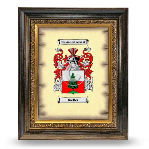 Kieffer Coat of Arms Framed - Heirloom