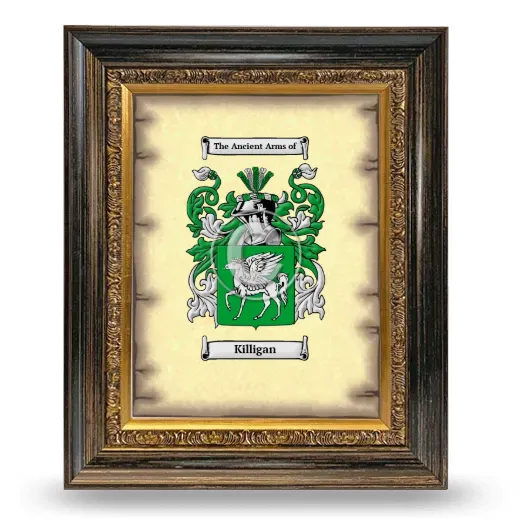 Killigan Coat of Arms Framed - Heirloom