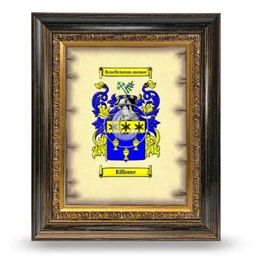 Killome Coat of Arms Framed - Heirloom