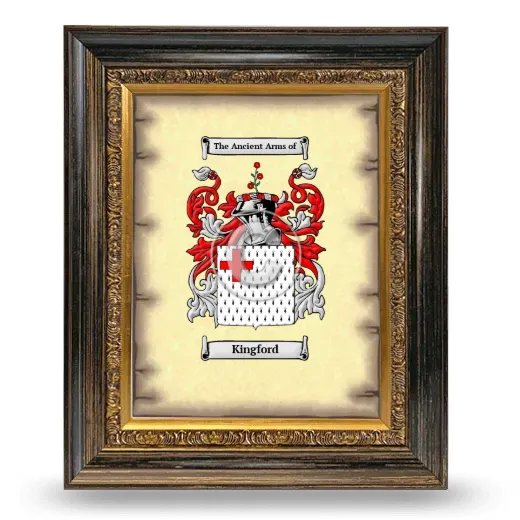 Kingford Coat of Arms Framed - Heirloom
