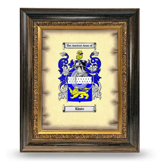 Kinte Coat of Arms Framed - Heirloom