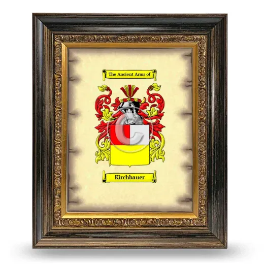 Kirchbauer Coat of Arms Framed - Heirloom