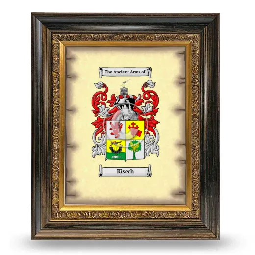 Kisech Coat of Arms Framed - Heirloom