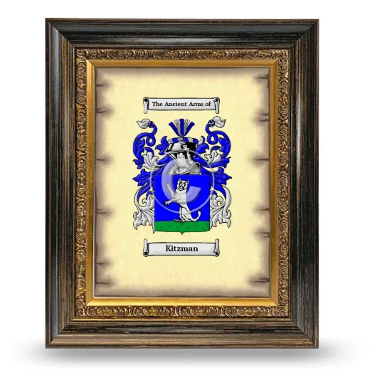 Kitzman Coat of Arms Framed - Heirloom