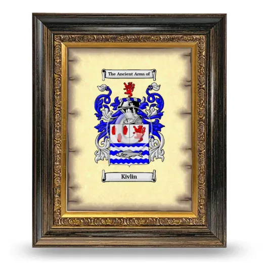 Kivlin Coat of Arms Framed - Heirloom