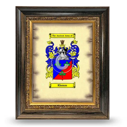 Klamm Coat of Arms Framed - Heirloom
