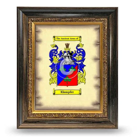 Klampfer Coat of Arms Framed - Heirloom