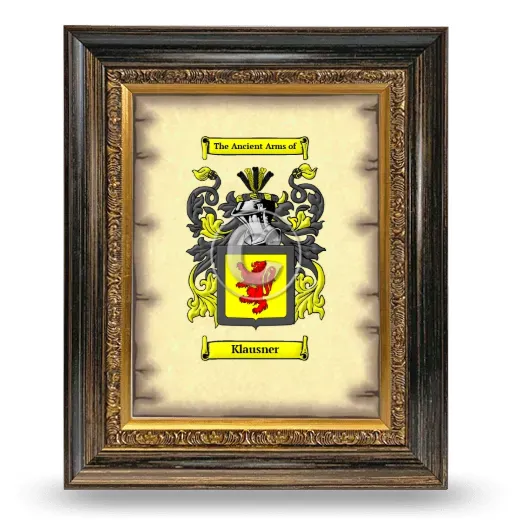 Klausner Coat of Arms Framed - Heirloom