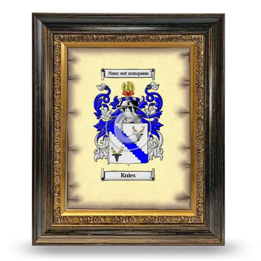 Knies Coat of Arms Framed - Heirloom