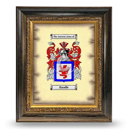 Knodle Coat of Arms Framed - Heirloom