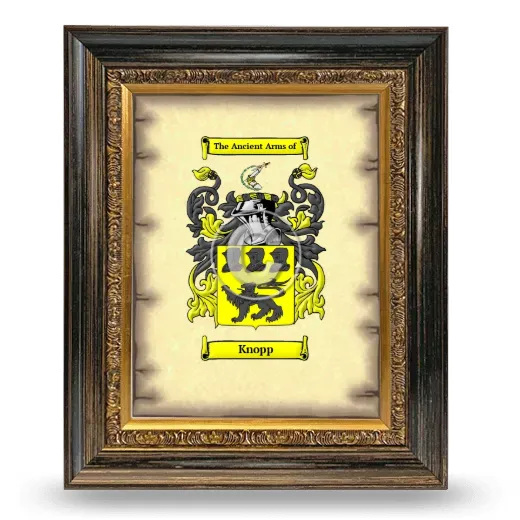 Knopp Coat of Arms Framed - Heirloom