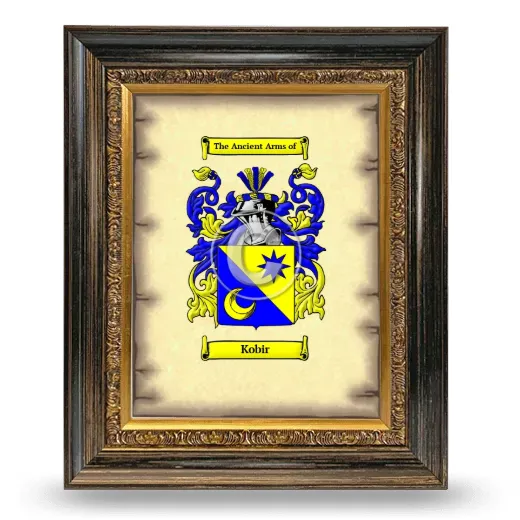 Kobir Coat of Arms Framed - Heirloom