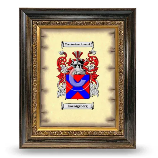 Koenigsberg Coat of Arms Framed - Heirloom