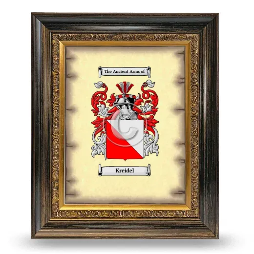 Kreidel Coat of Arms Framed - Heirloom