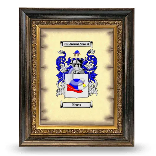 Kross Coat of Arms Framed - Heirloom