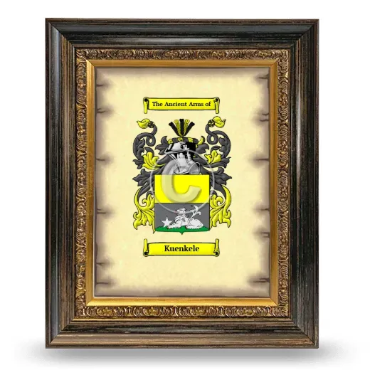 Kuenkele Coat of Arms Framed - Heirloom