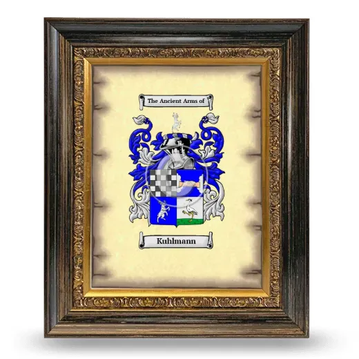 Kuhlmann Coat of Arms Framed - Heirloom