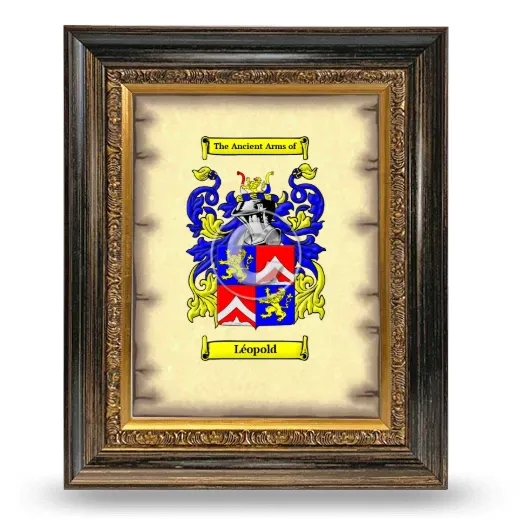Léopold Coat of Arms Framed - Heirloom