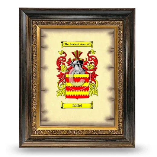 Löffel Coat of Arms Framed - Heirloom