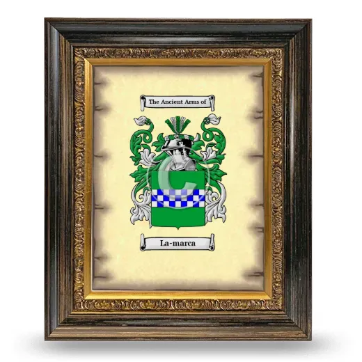 La-marca Coat of Arms Framed - Heirloom