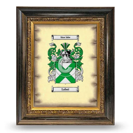 Labai Coat of Arms Framed - Heirloom