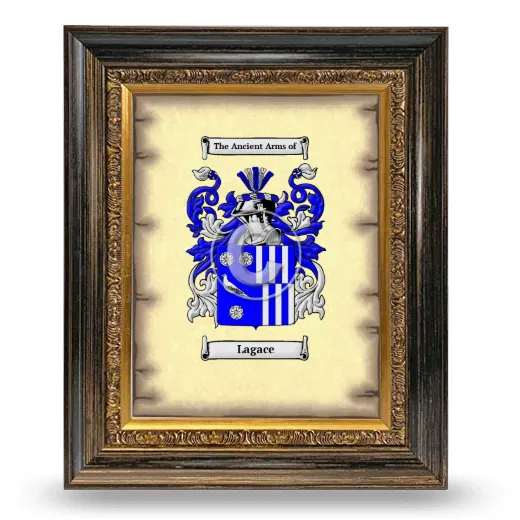 Lagace Coat of Arms Framed - Heirloom