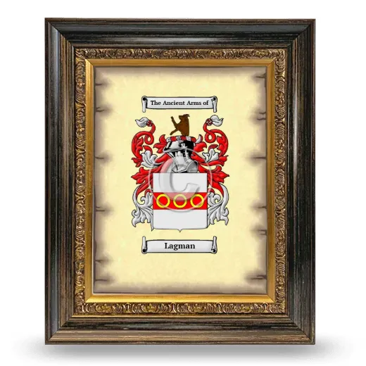 Lagman Coat of Arms Framed - Heirloom